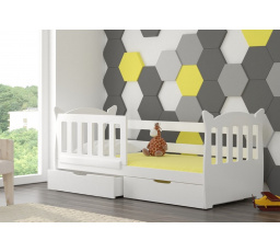 Ágy matraccal LENA Fehér+Fehér