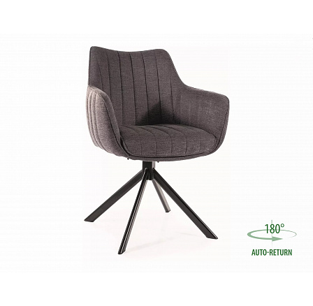 Étkező forgószék AZALIA BREGO, Sötétszürke 18/Fekete