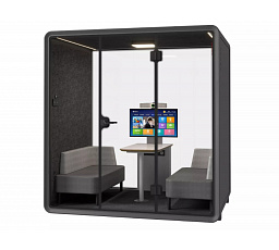 Large Booth Fekete-Szürke ST Kabin
