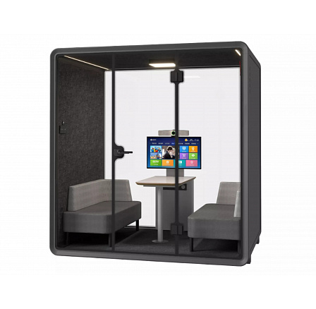 Large Booth Fekete-Szürke ST Kabin