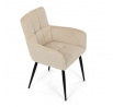 Jídelní židle, béžová, látka, DCH-P3146 CRM2
