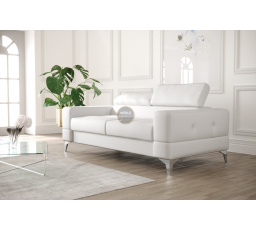 SOFA TOSCANIA II 180 CM - Biała eko skóra