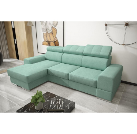 NAROŻNIK ROYAL MINI 260×160 - lewa , Odcienie miętowego