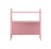 Fém asztali toldalék JENNY, 950 x 980 x 220 mm, rózsaszín