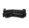 Rohová sedací souprava DIANA, Velva Black, Levá