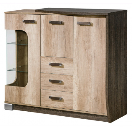 ROMERO - R7 P vitrin, canyon tölgy/Arusha