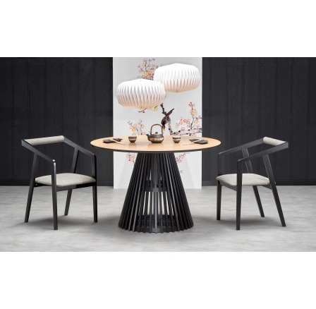 MIYAKI étkezőasztal, természetes tölgy