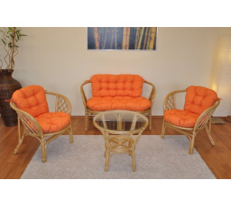 Polstry na soupravu Bahama velká komplet oranžový melír