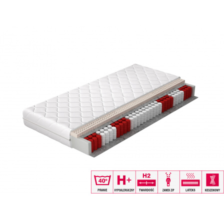 Materac Lateksowy Marcello 160x200 Hipoalergiczny pokrowiec Microfibre Materac Lateksowy Marcello 160x200 Hipoalergiczny pokrowiec Microfibre
