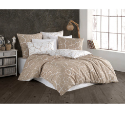 Povlečení francouzské bavlna 200x200,70x90 Misty beige