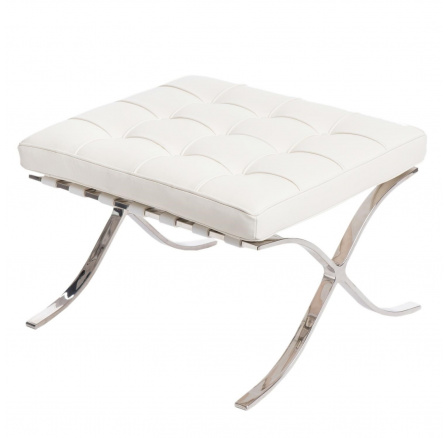 BA1 lábtartó fehér természetes bőr