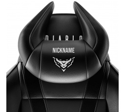 Fejtámla párna X-Horn személyre szabott hímzéssel, fekete