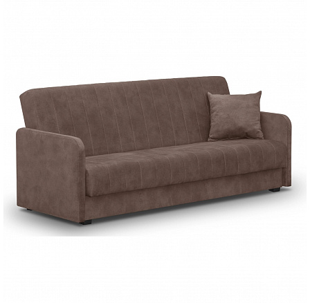 Sofa Rozkładana PORTO Brązowa Welurowa