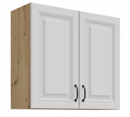 Horní skříňka STELLO - 80 G-72 2F, Dub Artisan/Bílý mat