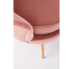 AMORINITO fotel, világos rózsaszín/arany