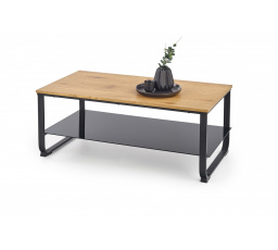 ARTIGA konferencia asztal pad arany tölgy / fekete