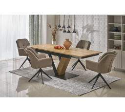 Étkezőasztal FANIS, természetes / fekete