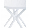 Zahradní stůl plast, bílá, DT-X7007 WT