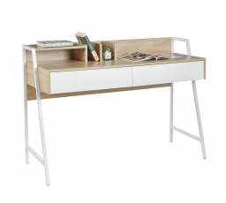 Íróasztal tölgy sonoma/fehér B15-FXJG