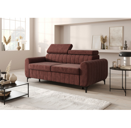 SOFA ZOYA 180 CM ZE STELAŻEM WŁOSKIM - Odcienie brudnego różu