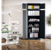 Fém szekrény JAN Compact 1750 x 800 x 400 mm, antracit