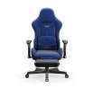 Sötétkék szövet gamer szék Starter