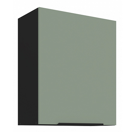 Horní skříňka ARIA - 60 G-72 1F, Černá/Aquamarine