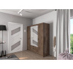 Šatní skříň Enja 4D2S, dub lefkas
