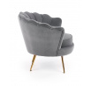 AMORINITO fotel, szürke/arany