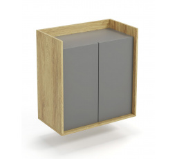 MOBIUS 2D szekrény, természetes/szürke