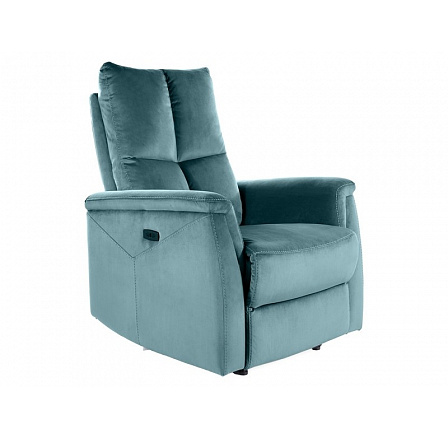 Állítható NEPTUN VELVET fotel, zöld Bluvel 78