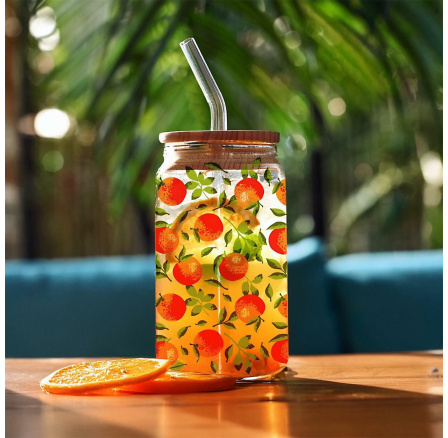 Soleo 530 ml narancsos pohár fedéllel és szívószállal Soleo 530 ml narancsos pohár fedéllel és szívószállal