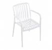 Zahradní židle plast, bílá, CT-X7029 WT