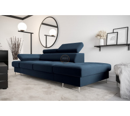SOFA GALAXY II SZEZLONG 235 CM - Odcienie granatu , Szezlong po prawej - prawa strona