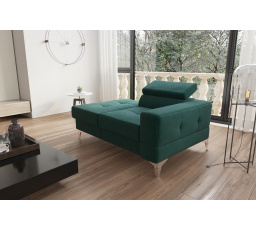 SOFA JEDNOOSOBOWA TOSCANIA I SZEZLONG 135 CM - Odcienie zieleni , Szezlong po lewej - lewa strona