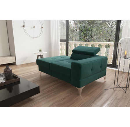 SOFA JEDNOOSOBOWA TOSCANIA I SZEZLONG 135 CM - Odcienie zieleni , Szezlong po lewej - lewa strona