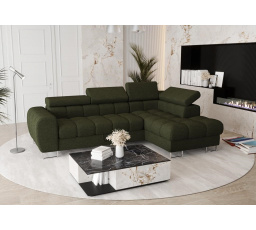 NAROŻNIK ROZKŁADANY ASPEN MINI 260x170 CM - prawa , Odcienie zieleni