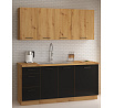 Mosogatógép ajtó panel nélkül MODENA - ZM 713x446, Artisan tölgy/Fekete matt+Artisan tölgy