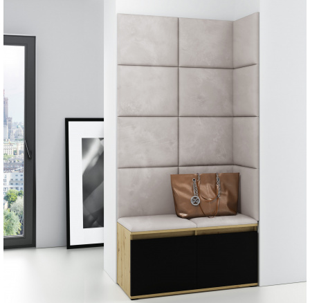 EMI 2 előszobafal, Trinity 01/Artisan + fekete