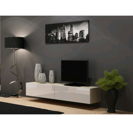 TV komoda VIGO 180 - sonoma-bílá TV komoda VIGO 180 - sonoma-bílá