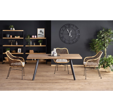 BERLIN étkezőasztal, Dió/Fekete