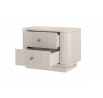 2 x VESPER SZAFKA NOCNA 56 2SZ - cashmere mdf / cashmere / złote uchwyty / cokół