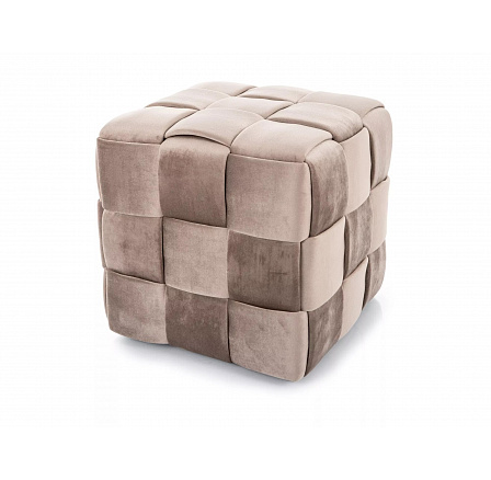 Taburet PUF CASEL, VELVET bézs 251