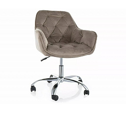 Q-190 VELVET irodai szék, Sötét bézs Bluvel 40