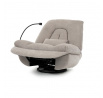 Polohovací křeslo, elektrické zabudované ovládání, béžová, látka, TV-7089 LAN2