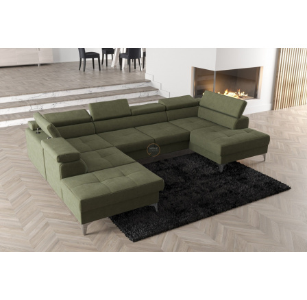 NAROŻNIK ROZKŁADANY TOSCANIA MAX II 170x350x220 - lewa , Wybierz własny kolor - Zapisz swój wybór - Galeria tkanin poniżej