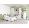 MACIUS gyerekszoba, Fehér Matt/Sonoma Tölgy/Piros