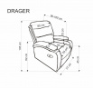 DRAGER dönthető szék, Bézs