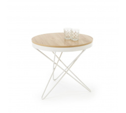 LEILA konferencia asztal, természetes / fehér