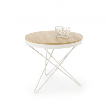 LEILA konferencia asztal, természetes / fehér